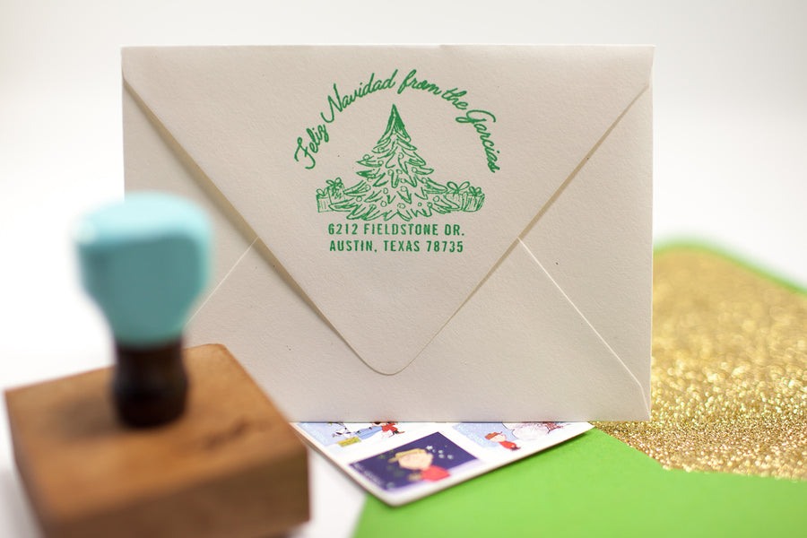 O' Christmas Tree - Custom Rubber Stamps