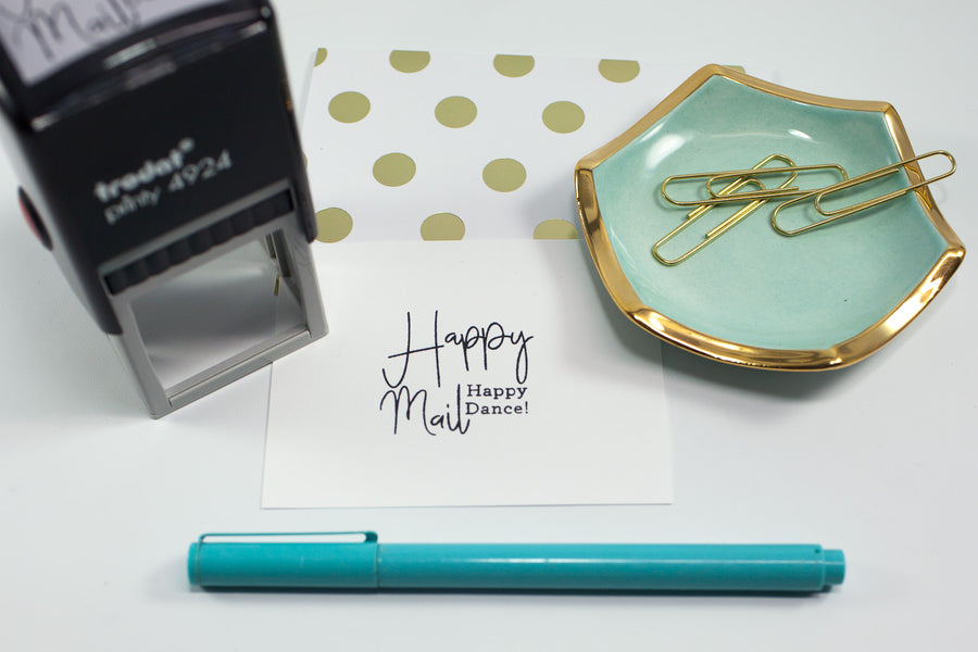 Happy Mail - Custom Rubber Stamps