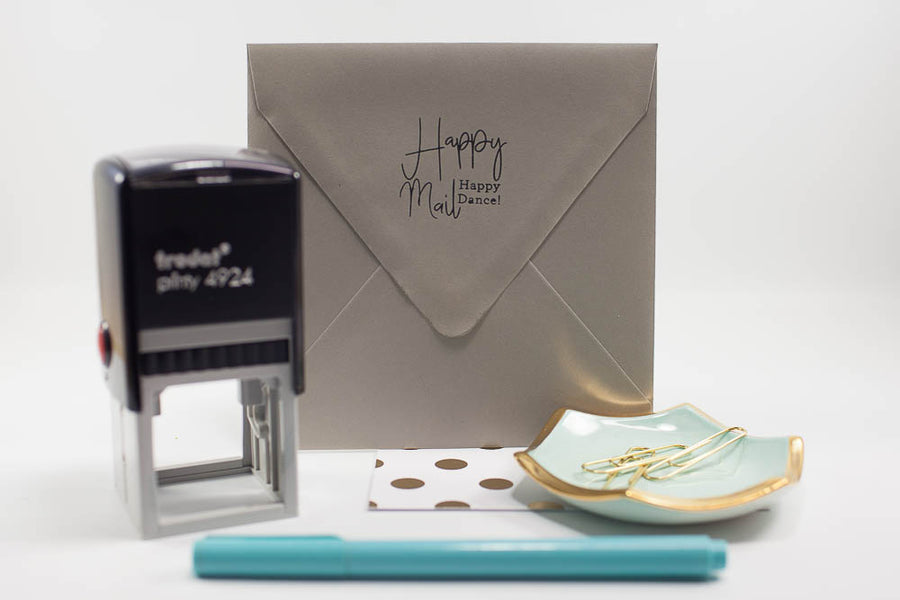 Happy Mail - Custom Rubber Stamps