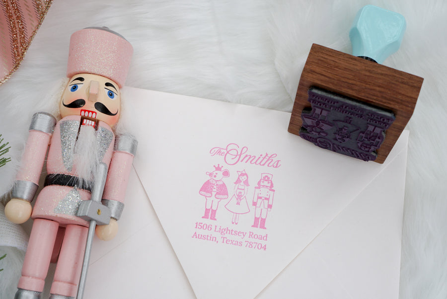 Nutcracker Address - Custom Rubber Stamps