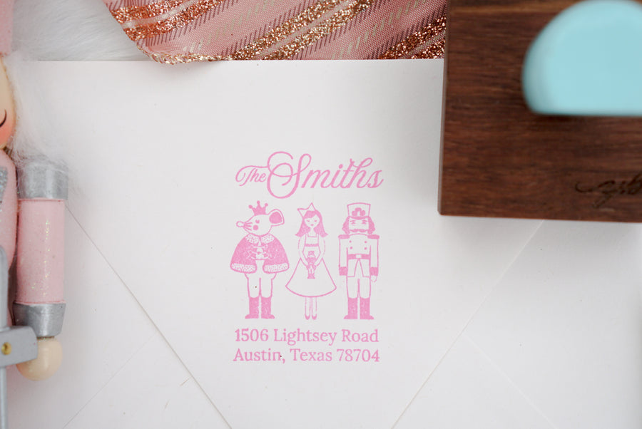 Nutcracker Address - Custom Rubber Stamps