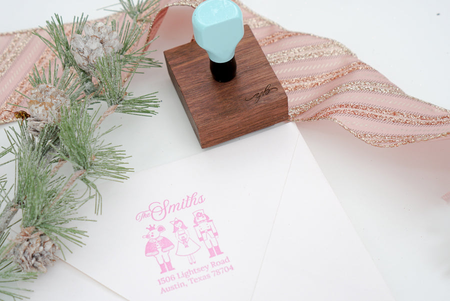 Nutcracker Address - Custom Rubber Stamps