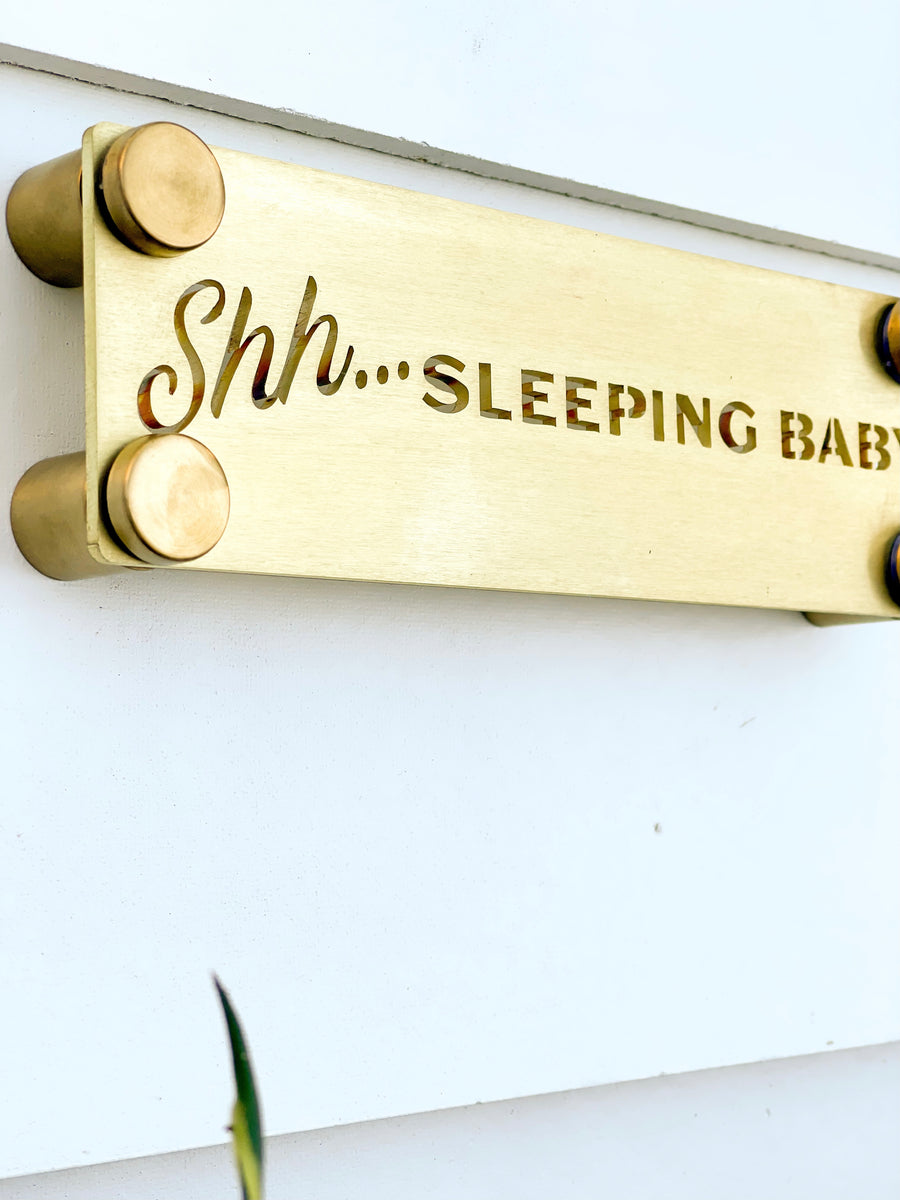 Shhh, Baby Sleeping Sign