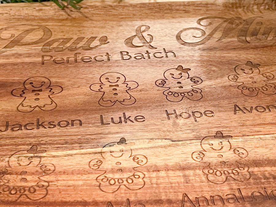 Gingerbread Batch Engraved Tray