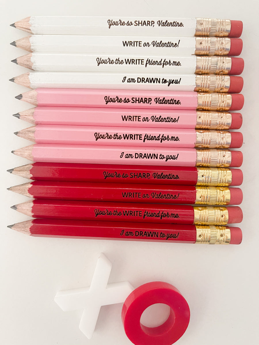 Valentines Mini Pencils – Yellow Bess