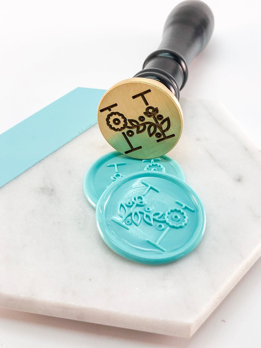 Modern Floral Letter Wax Seal