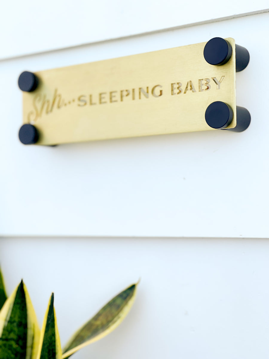 Shhh, Baby Sleeping Sign