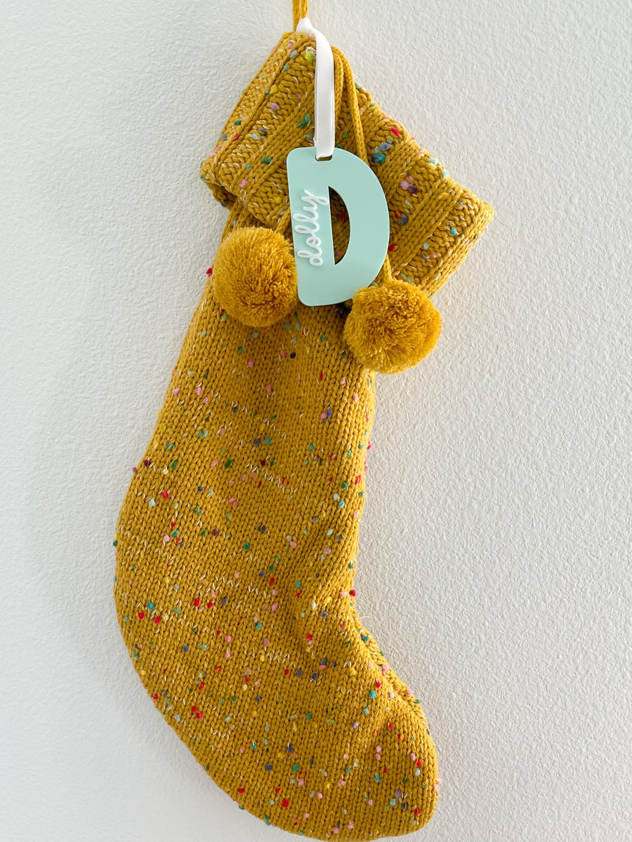 Pastel Christmas Stocking Tags