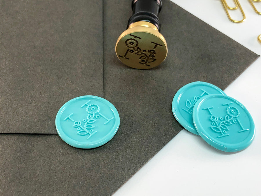 Modern Floral Letter Wax Seal