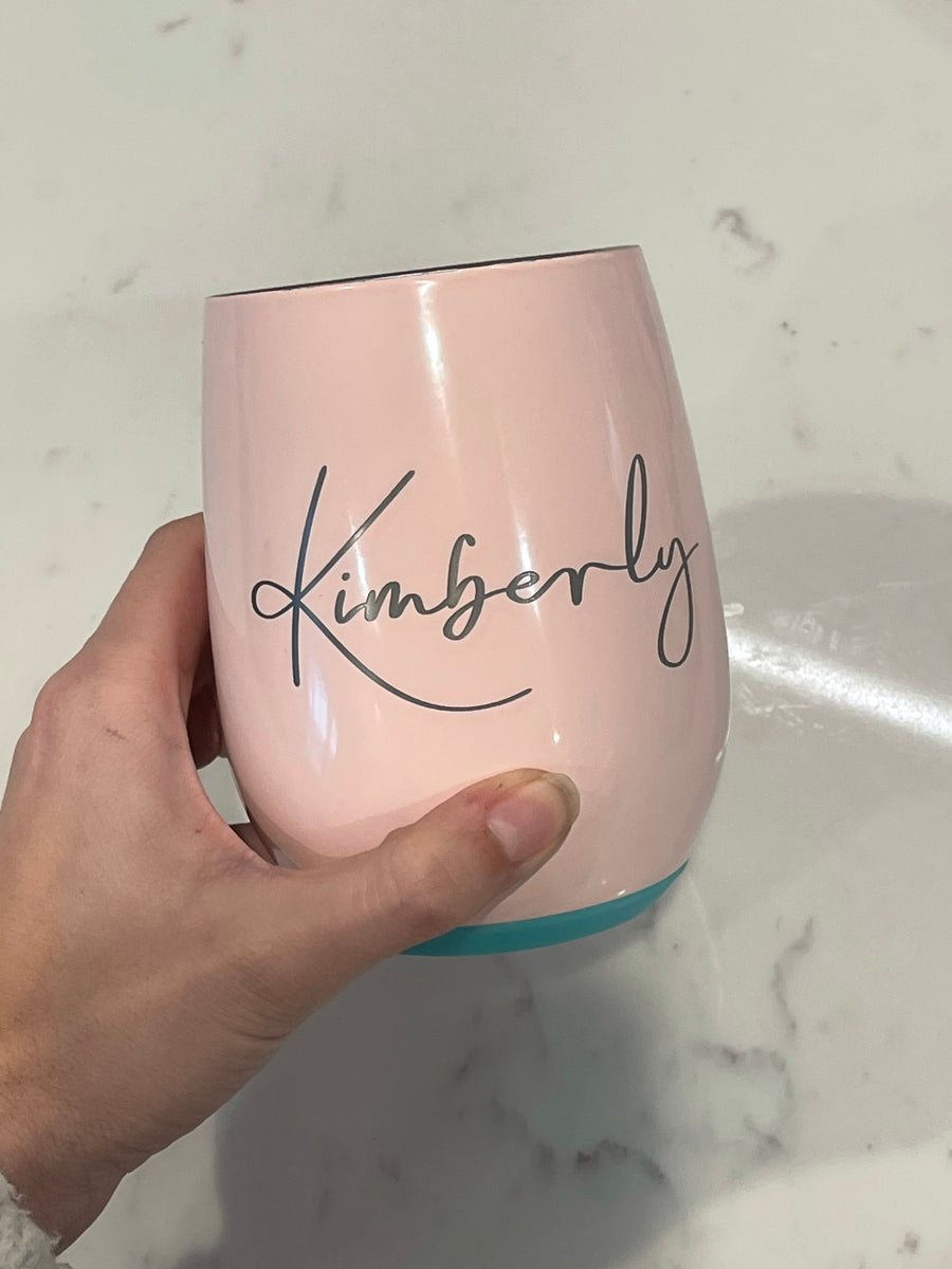 Insulated Stemless Wine Cup, Custom Mugs And Drinkware