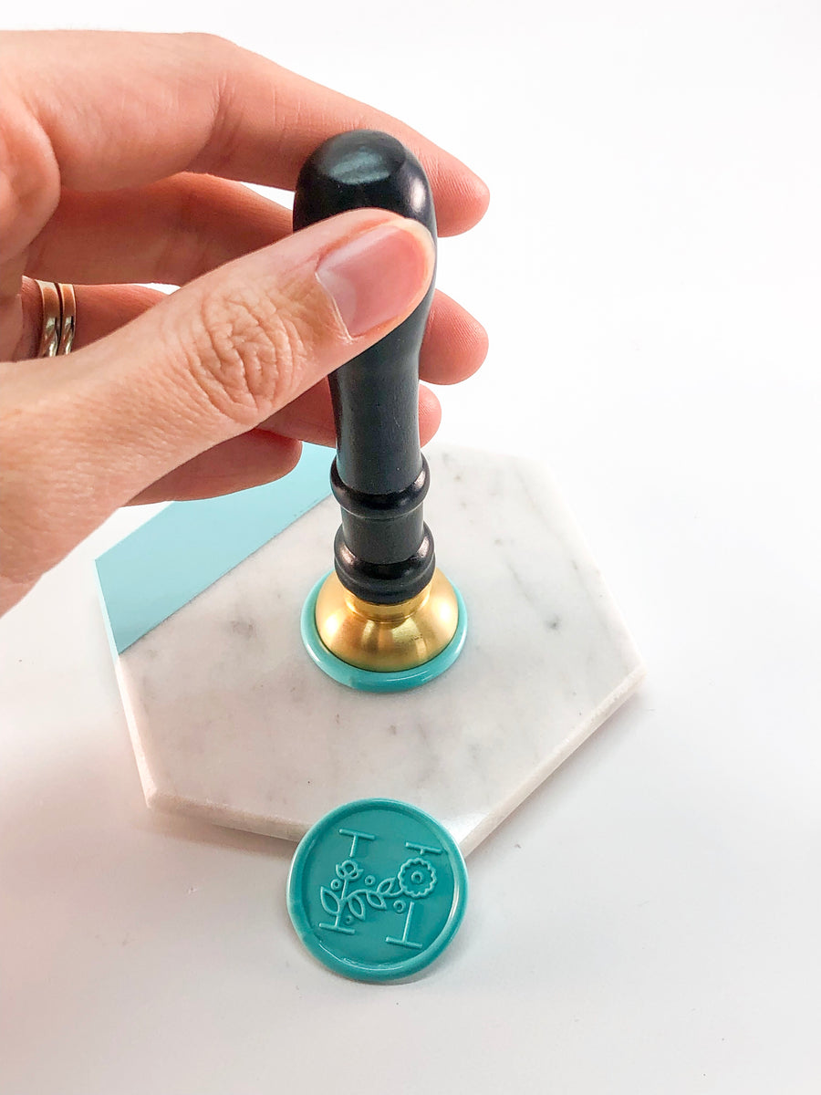 Modern Floral Letter Wax Seal
