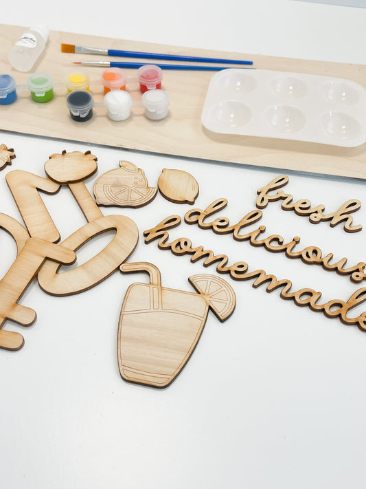 Lemonade Stand Sign DIY Painting Kit