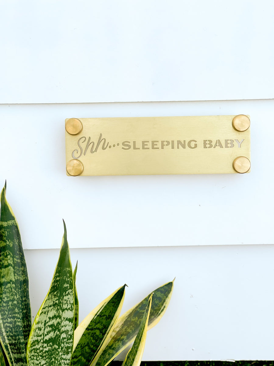 Shhh, Baby Sleeping Sign