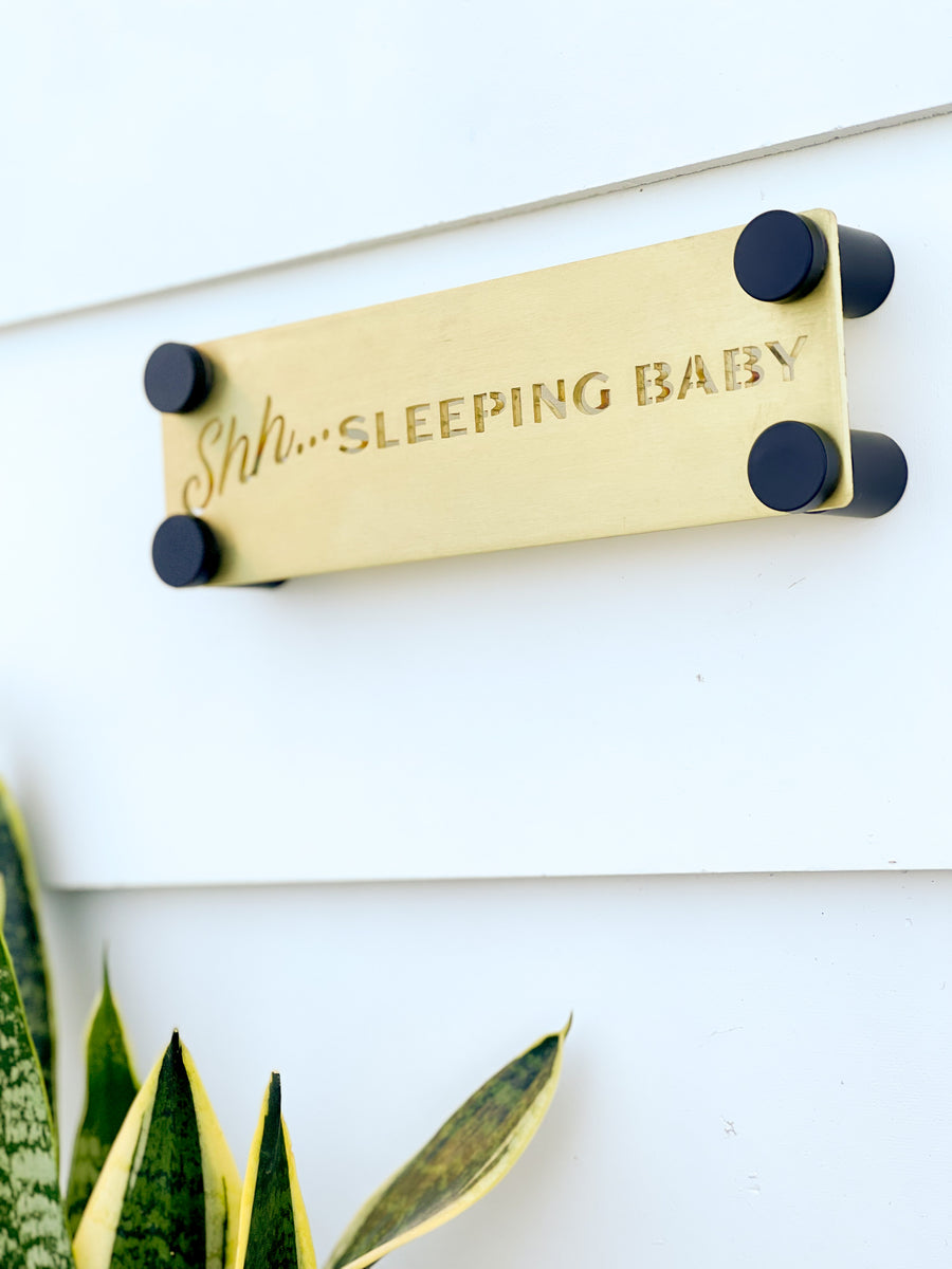 Shhh, Baby Sleeping Sign