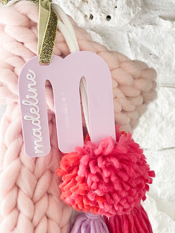 Pastel Christmas Stocking Tags