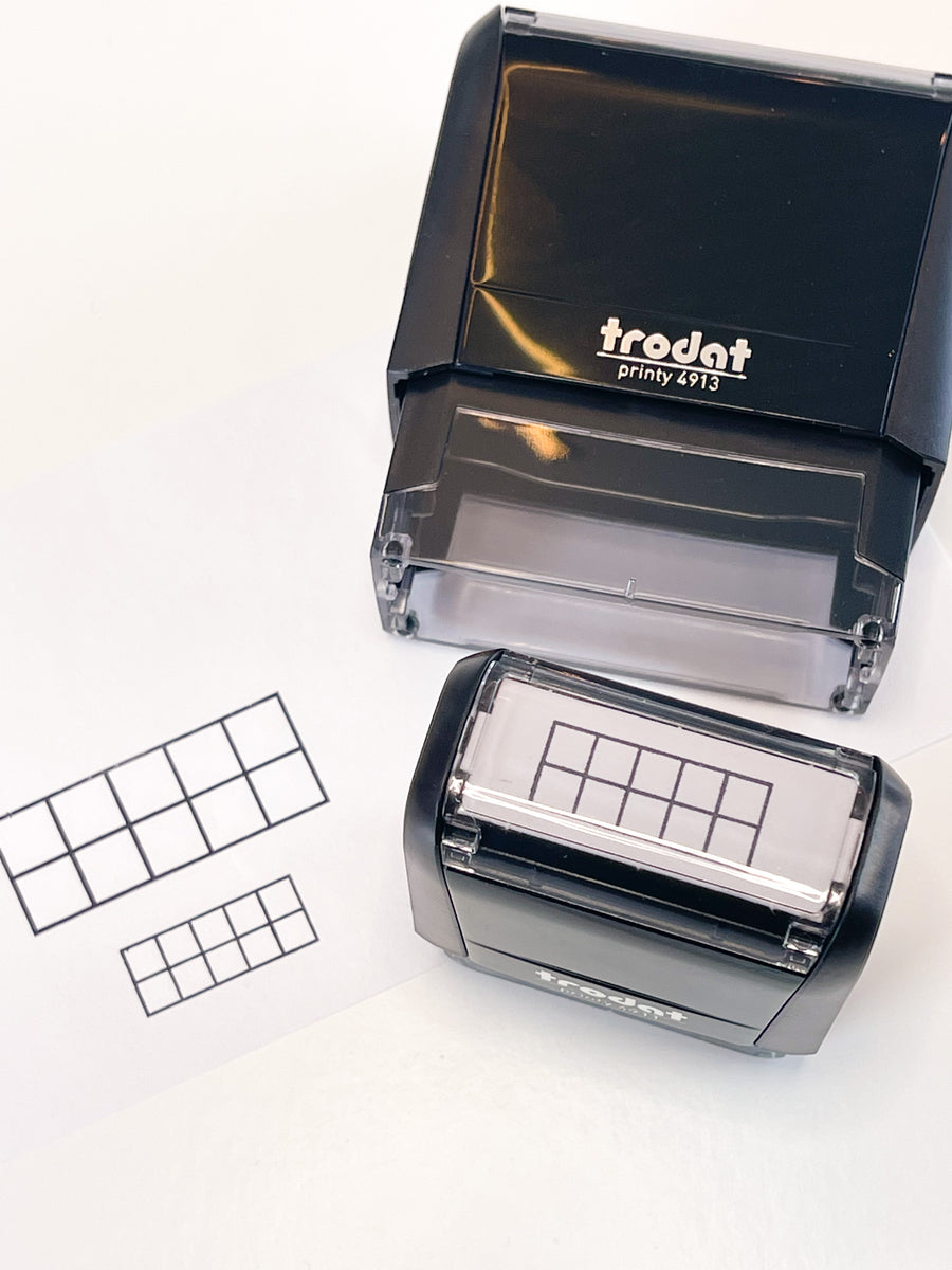 Primary Math 10 Frame Stamps