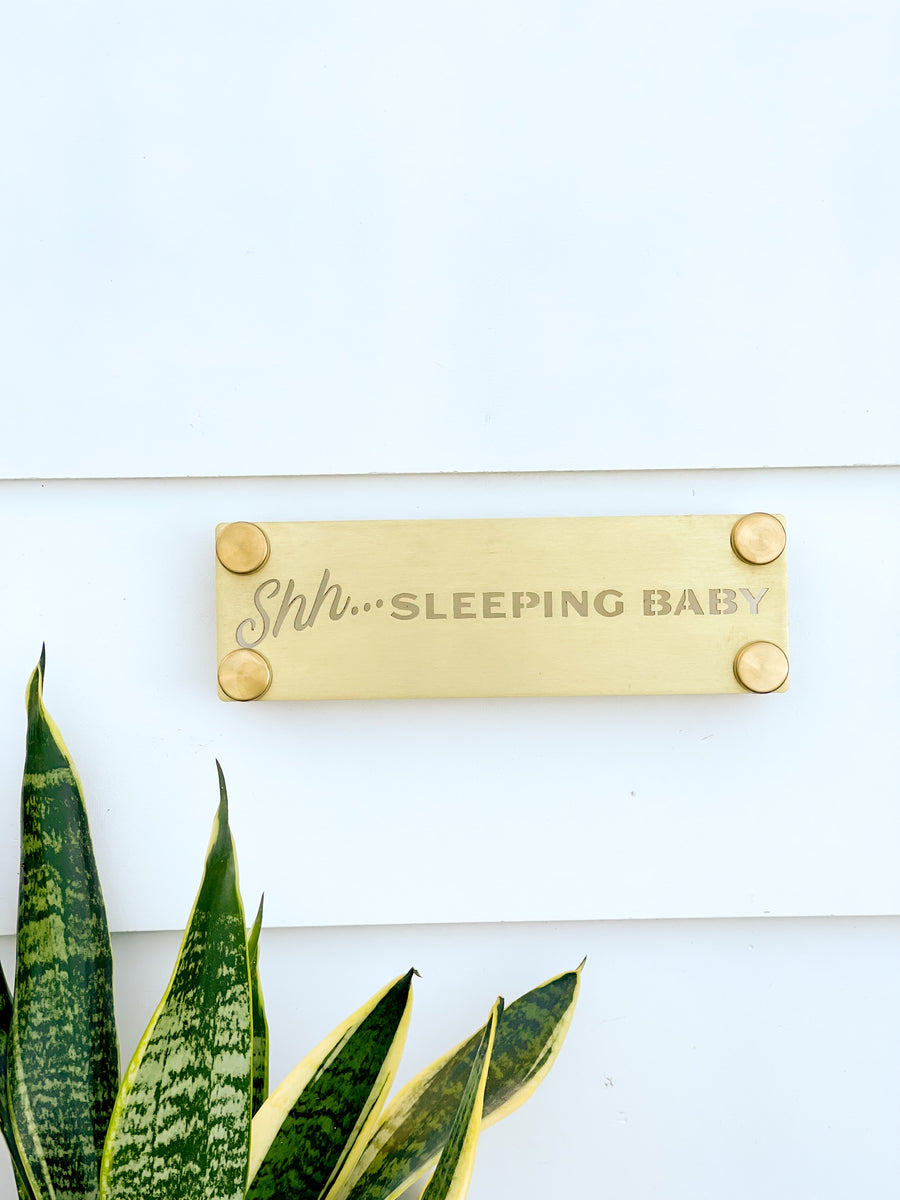 Shhh, Baby Sleeping Sign