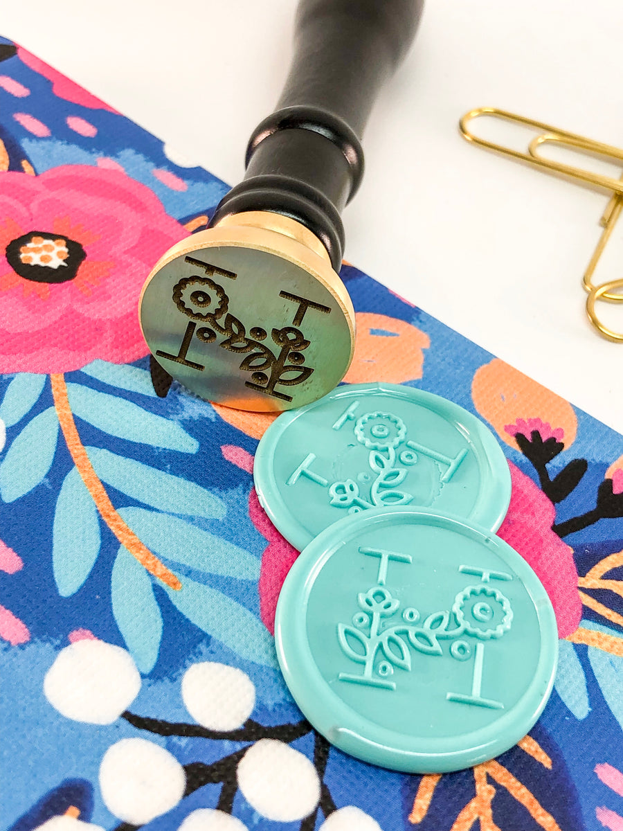 Modern Floral Letter Wax Seal