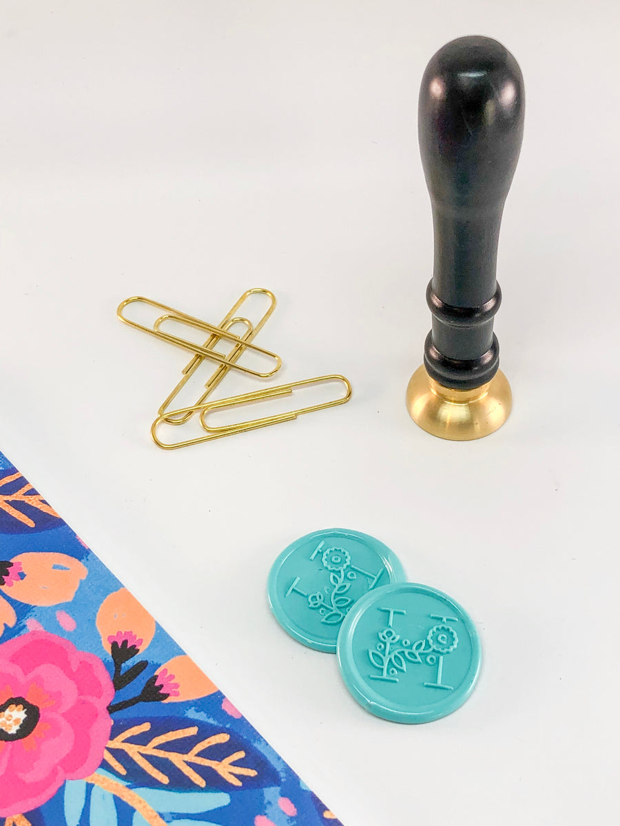 Modern Floral Letter Wax Seal