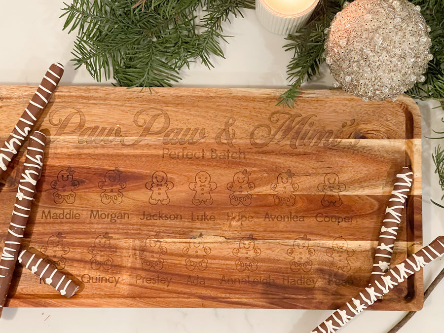 Gingerbread Batch Engraved Tray