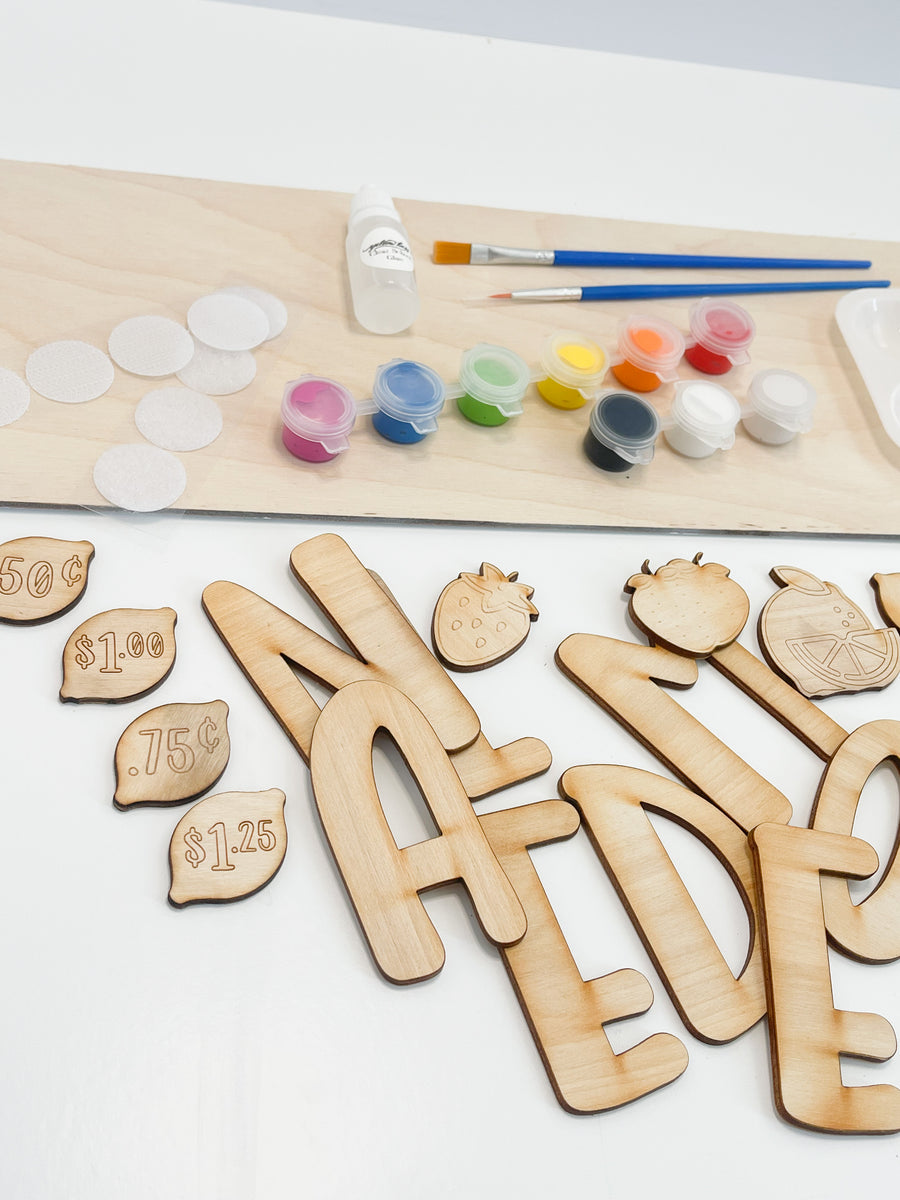 Lemonade Stand Sign DIY Painting Kit